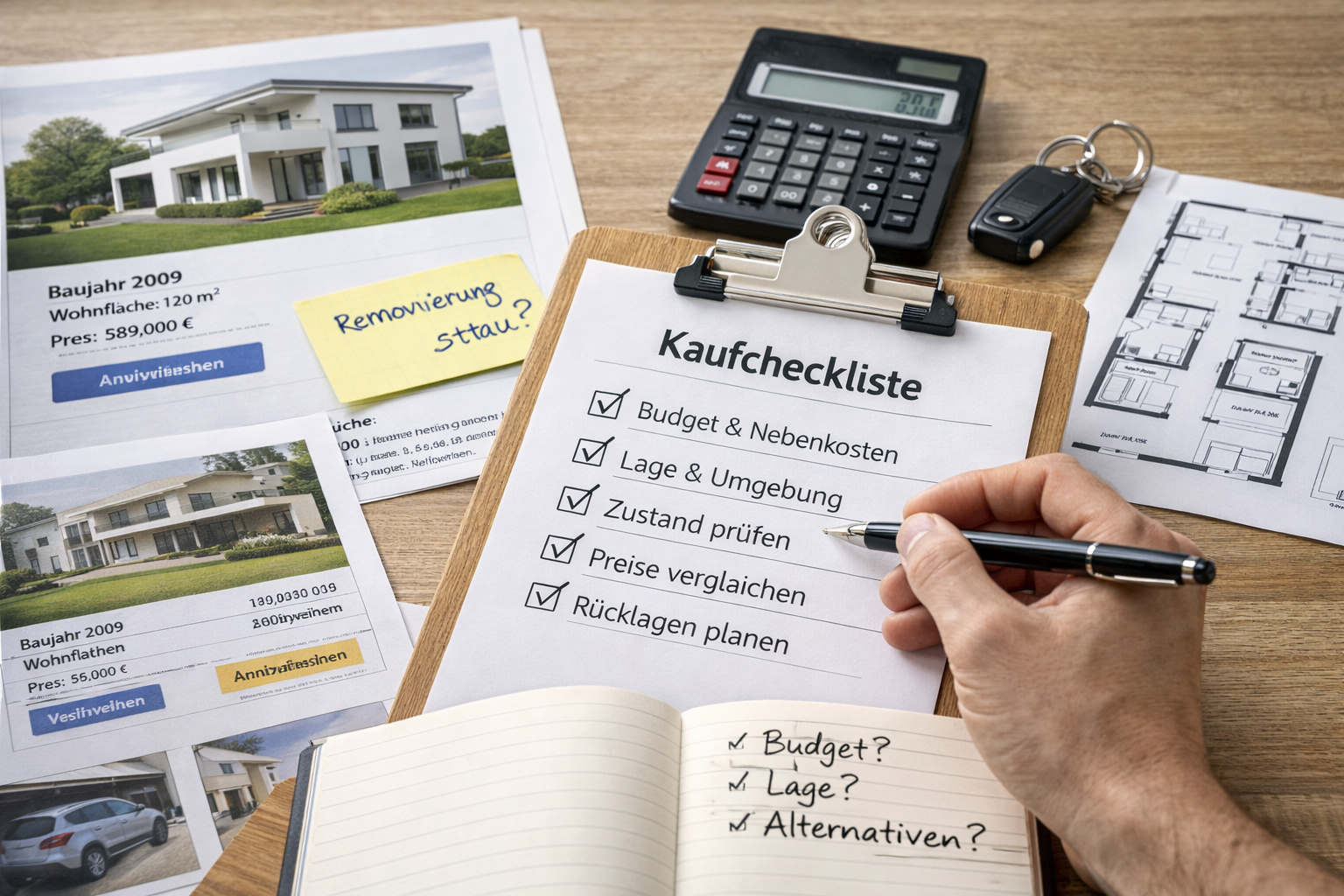 Immobilie kaufen: Kaufentscheidung strukturiert vorbereiten
